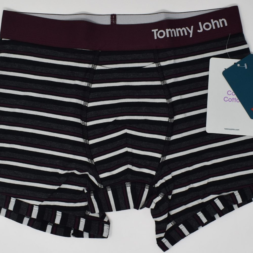 Tommy John Cool Cotton Stripe Trunk Small